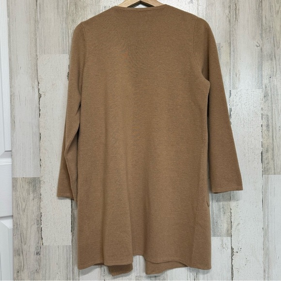 J. Crew Sophie Tan Blazer Jacket Sweater Open Front Merino Wool Blend Size S - Picture 8 of 12